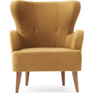 Karina fåtölj - Guld - Tygfåtöljer