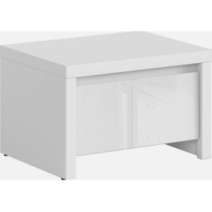 Kaspian sängbord - Blankvit - Sängbord -Sovrumsmöbler - Sängbord