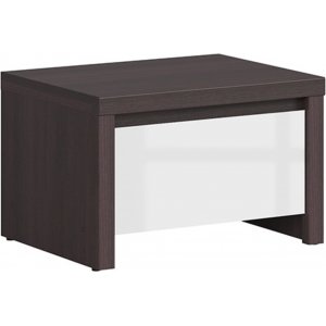 Kaspian sängbord - Wenge/vit - Sängbord -Sovrumsmöbler - Sängbord