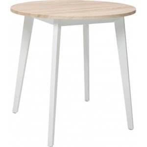 Keita matbord Ø80 cm - Sonoma ek/vit - Ovala & Runda bord