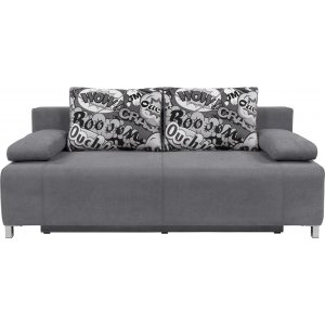 Kinga 3-sits bäddsoffa - Grå - 3-sits soffor