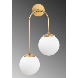 Klenod vägglampa 10585 - Guld/vit - Väggplafonder & väggarmaturer