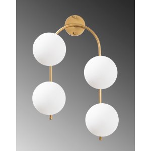 Klenod vägglampa 10605 - Guld/vit - Väggplafonder & väggarmaturer