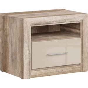 Koen 2 sängbord - Ek/beige - Sängbord -Sovrumsmöbler - Sängbord