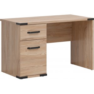 Lara skrivbord 117 x 58 cm - Ask - Skrivbord med hyllor | lådor