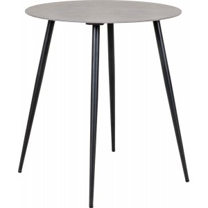 Lazio matbord Ø60 cm - Grå/svart - Utematbord