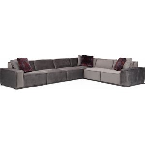 Lego hörnsoffa 388 cm höger - Grå - Hörnsoffor