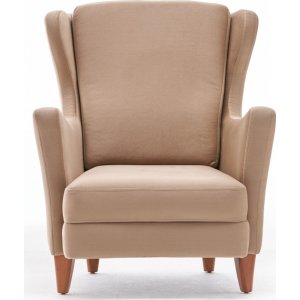 Lola fåtölj - Gräddvit - Tygfåtöljer