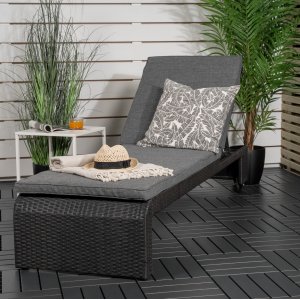 London solbädd - Svart/grå - Solstolar & Däckstolar