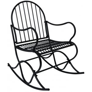 Lycke gungstol i smidesjärn - Svart - Utematstolar