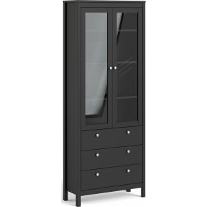 Madrid vitrinskåp - Svart - Vitrinskåp & Glasskåp -Vitrinskåp & Glasskåp - Hyllor & Förvaring