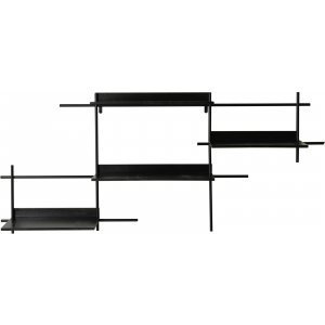 Marlon vägghylla 4 hyllor - Svart - Vägghyllor -Hyllor & Förvaring - Hyllor