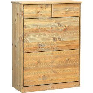 Mario skoskåp - Oljad furu - Skoskåp -Skoskåp - Hallmöbler