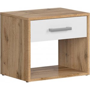 Matos sängbord - Ek/vit - Sängbord -Sovrumsmöbler - Sängbord