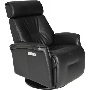 Rome elektrisk reclinerfåtölj - Svart skinn - Reclinerfåtöljer