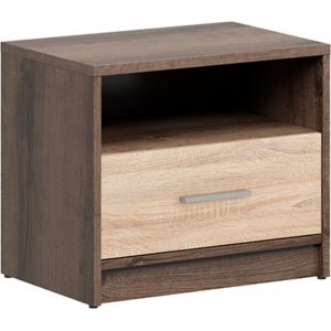 Nepo Plus sängbord - Mörk ek/sonoma ek - Sängbord -Sovrumsmöbler - Sängbord