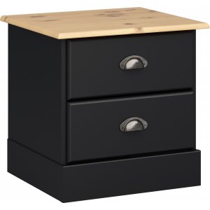 Nola sängbord - Svart/beige - Sängbord -Sovrumsmöbler - Sängbord