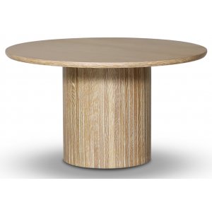 Nova soffbord Ø80 cm - Vitoljad ek - Soffbord i trä