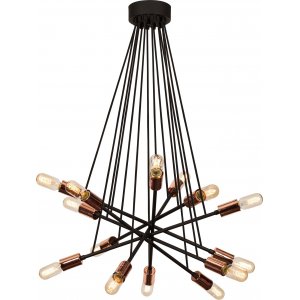 Okini taklampa - Svart/koppar - Plafonder