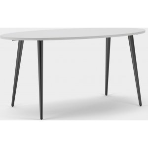 Oslo matbord 160 x 80 cm - Vit/svart - Övriga matbord