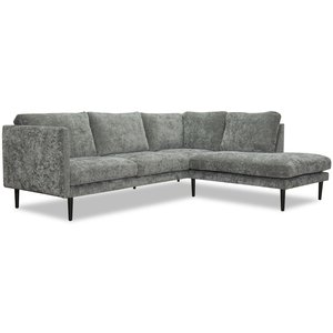 Östermalm divansoffa - Skimrande grå - Höger -Tygsoffor - Soffor