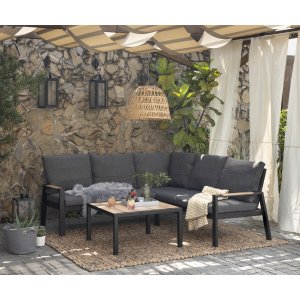 Panama loungegrupp 1 - Svart - Loungegrupper