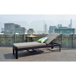 Portals loungegrupp 4 - Svart/teak - Loungegrupper