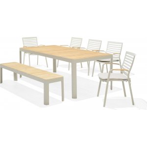 Portals matgrupp 16 - Vit/teak - Utematgrupper
