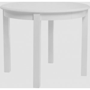 Roland matbord 95-195 x 95 cm - Vit - Ovala & Runda bord