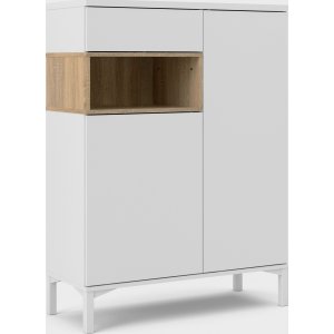 Roomers skåp - Vit/ek - Skåp -Skåp - Hyllor & Förvaring