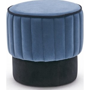 Rose sittpuff - Blå - Fotpallar