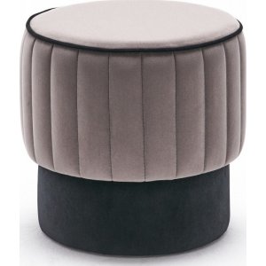 Rose sittpuff - Grå - Fotpallar