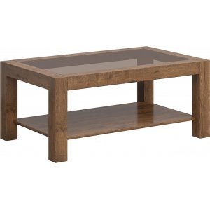 Rumbi soffbord 106 x 64 cm - April ek - Glasbord