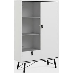 Ry vitrinskåp - Vit - Vitrinskåp & Glasskåp -Vitrinskåp & Glasskåp - Hyllor & Förvaring