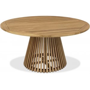 Saltö runt konformat matbord D150 cm - Teak + Träolja för möbler - Utematbord