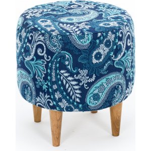 Sassari sittpuff - Blå - Fotpallar