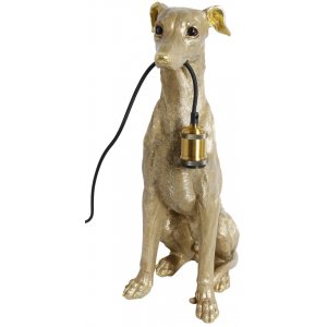 Sittande hund bordslampa - Guld - Bordslampor -Lampor - Bordslampor