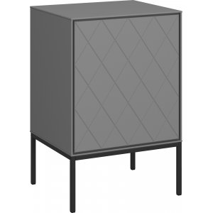 Slimline sängbord harlequin - Grå/svart - Sängbord -Sovrumsmöbler - Sängbord