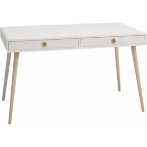 Softline skrivbord 130 x 70 cm - Vit - Skrivbord med hyllor | lådor