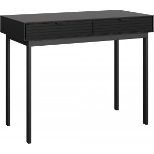 Soma skrivbord 100 x 51 cm - Svart - Skrivbord med hyllor | lådor