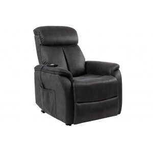 Stenis elektrisk reclinerfåtölj med lyft - Grå - Reclinerfåtöljer