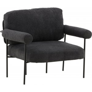 Tillberga x Josefin Lustig fåtölj - Svart/mörkgrå - Tygfåtöljer