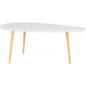 Vado soffbord 110 x 60 cm - Vit - Soffbord i trä