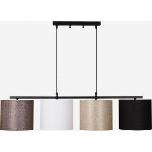 Valiz taklampa 4721 - Svart/vit/brun - Pendellampor