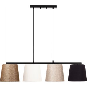 Valle taklampa 10815 - Svart/guld/vit/beige - Pendellampor