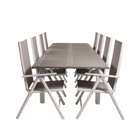 Bild på Matbord Athena och 8st Bliss mat stol - Venture Home