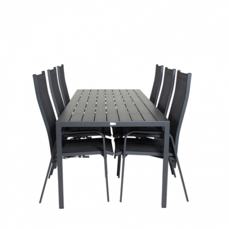 Bild på Matbord Bliss och 6st samt Cassie mat stol - Venture Home