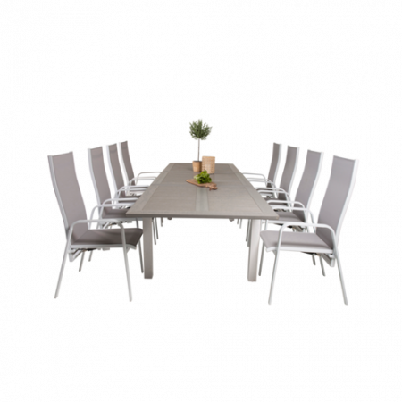 Bild på Matbord Athena och 8st Cassie mat stol - Venture Home