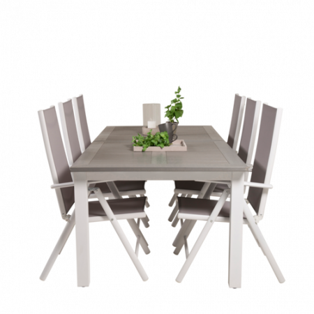 Bild på Matbord Athena och 6st Bliss mat stol - Venture Home