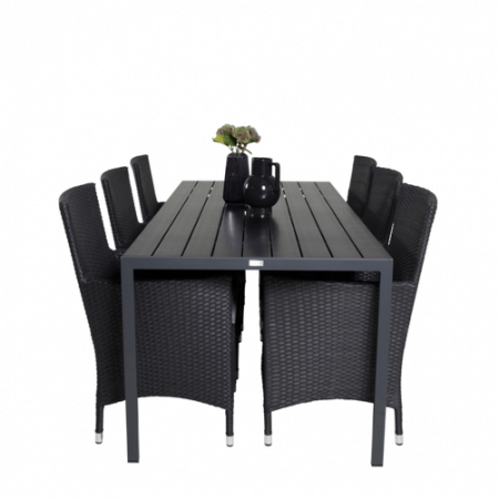 Bild på Matbord Bliss och 6st Meja mat stol - Venture Home